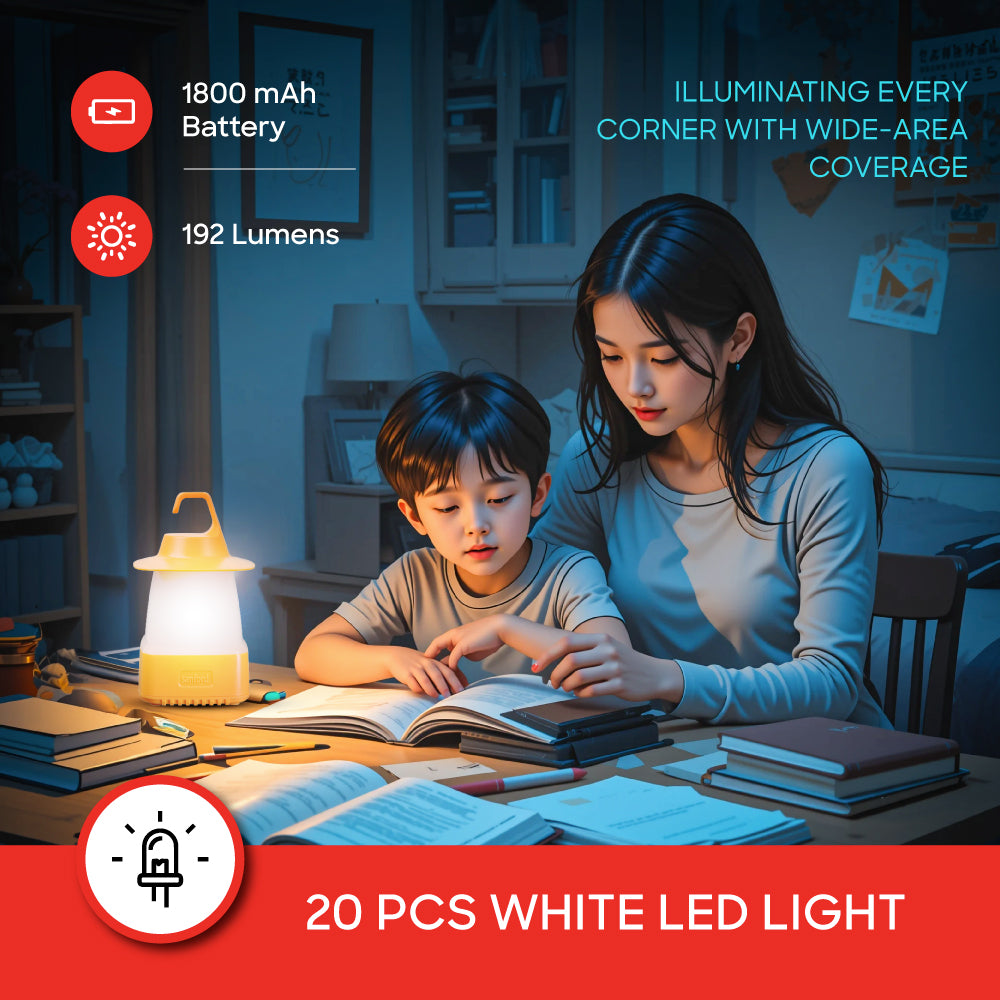 Sanford Rechargeable Mini Fan and LED Lantern with USB Charging - buysanford